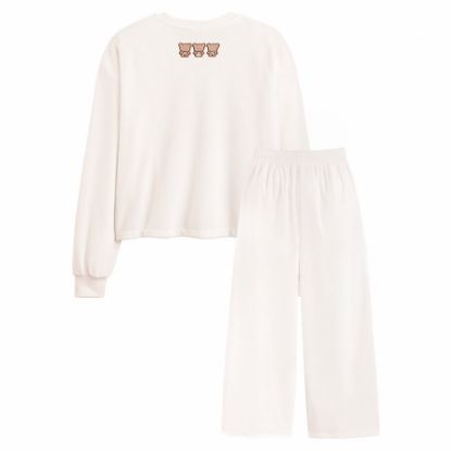Picture of Velvet pajamas, teddy bear pattern