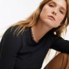 Picture of Crew Neck T-Shirt with Lace Details